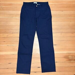Taylor Stitch Foundation Chino Pants Mens 30 Navy Blue slim Fit